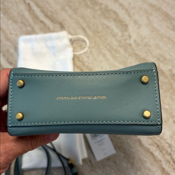 Coach Glove Tanned Mini Cashin Tote/Crossbody Bag in Beautiful Sage Leather - Picture 5 of 11